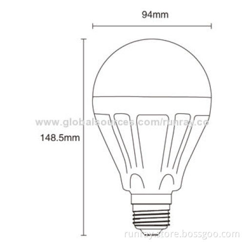 15W E27 Dimmable LED Bulb, AC 85-265V, Epistar SMD5730 Chip, Switch Dimming, ISO9001 China Factory
